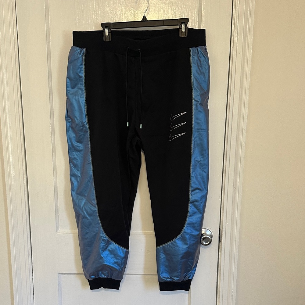 RARE Nike Black and Blue Track Pants